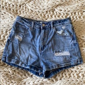 denim shorts